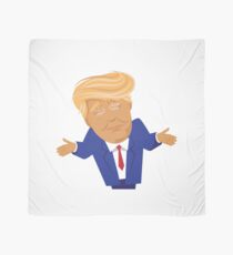 Pañuelo Donald Trump encogiéndose de caricatura