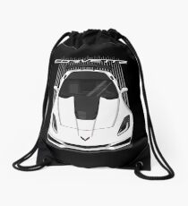 Corvette C7 ZR1 - White Drawstring Bag