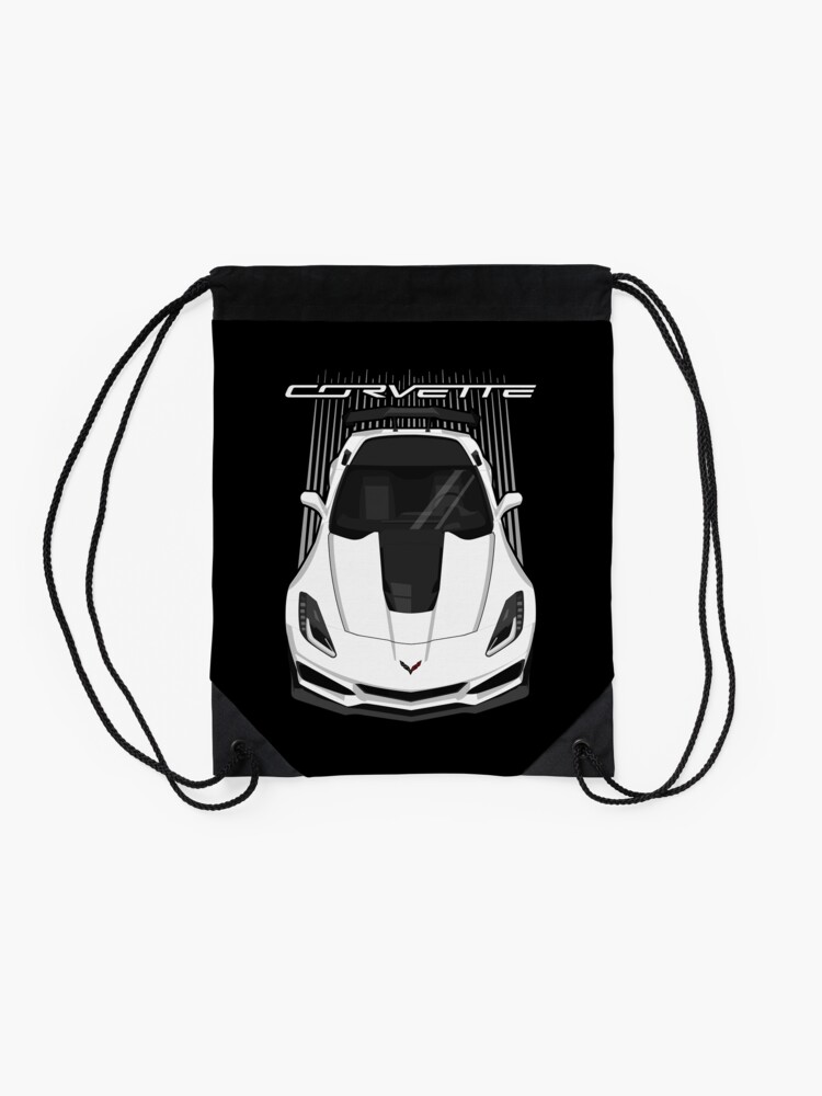 Alternate view of Corvette C7 ZR1 - White Drawstring Bag