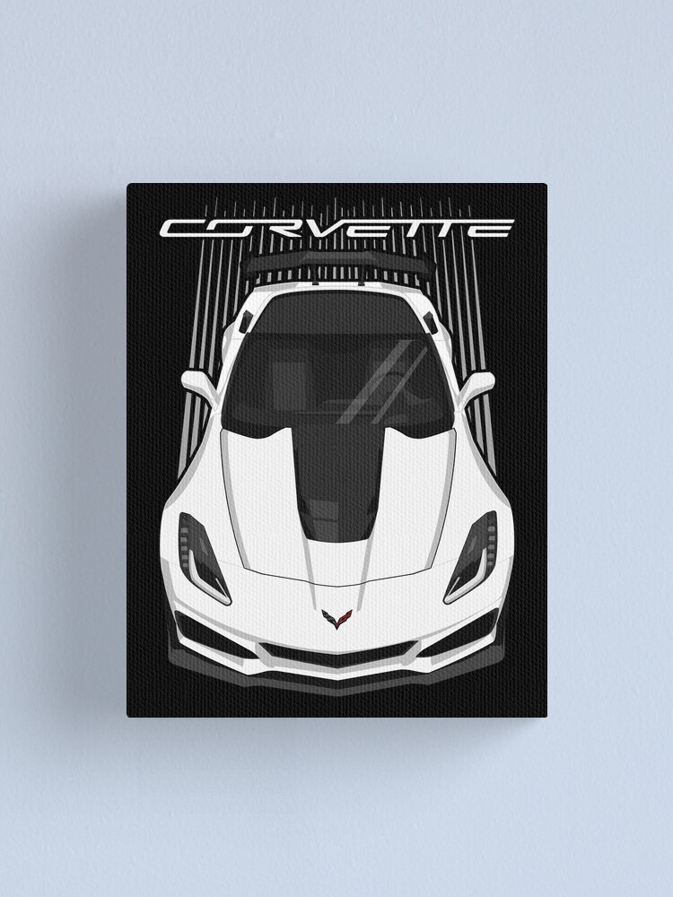 Alternate view of Corvette C7 ZR1 - White Canvas Print