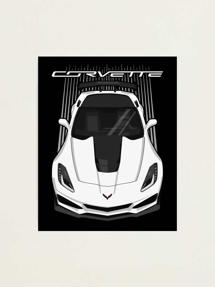 Alternate view of Corvette C7 ZR1 - White Photographic Print