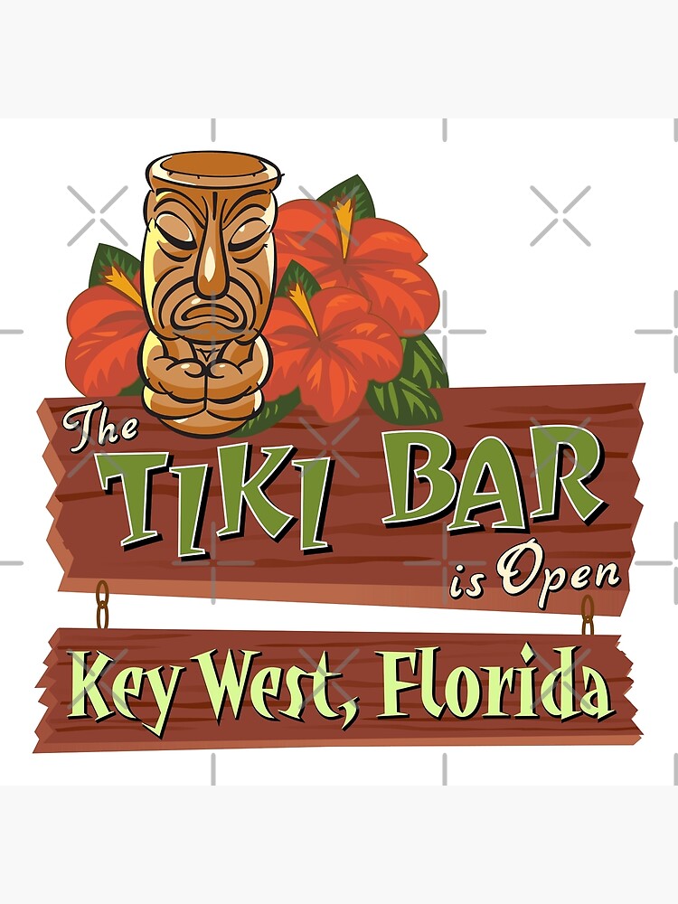 key-west-florida-tiki-bar-poster-for-sale-by-futurebeachbum-redbubble