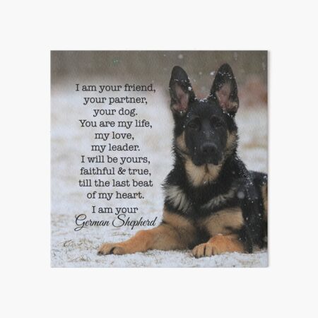 I Am Your German Shepherd Art Board Print