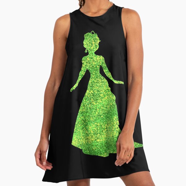 strapless open back dress Princess Tiana The Princess and The Frog Classic Satin Cosplay Costume Without Boning / Concealed Zipper main image 1