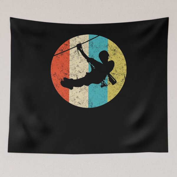Item preview, Vintage Zipline Graphic Design for Ziplining Enthusiasts designed and sold by BouncingSloth.