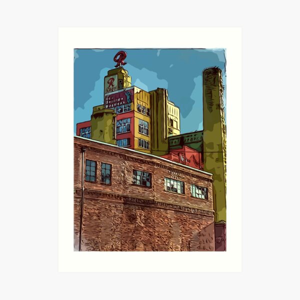 Rainier Beer building in Seattle Wa Art Print