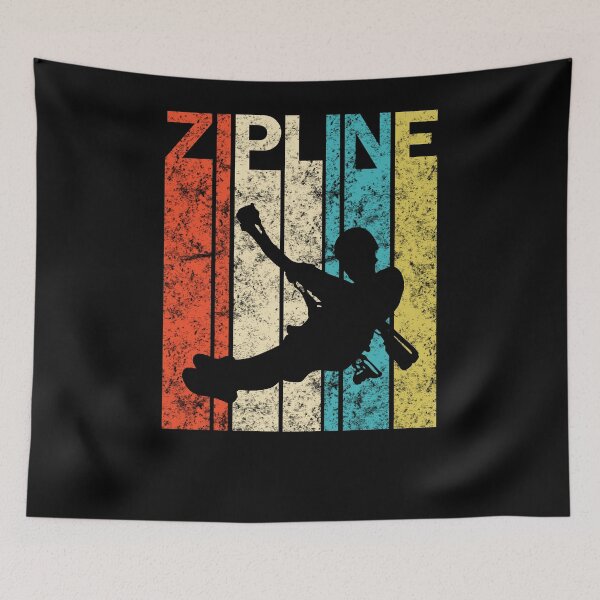 Item preview, Vintage Zipline Graphic Design for Ziplining Enthusiasts designed and sold by BouncingSloth.