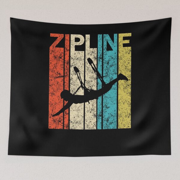 Item preview, Vintage Zipline Graphic Design for Ziplining Enthusiasts designed and sold by BouncingSloth.