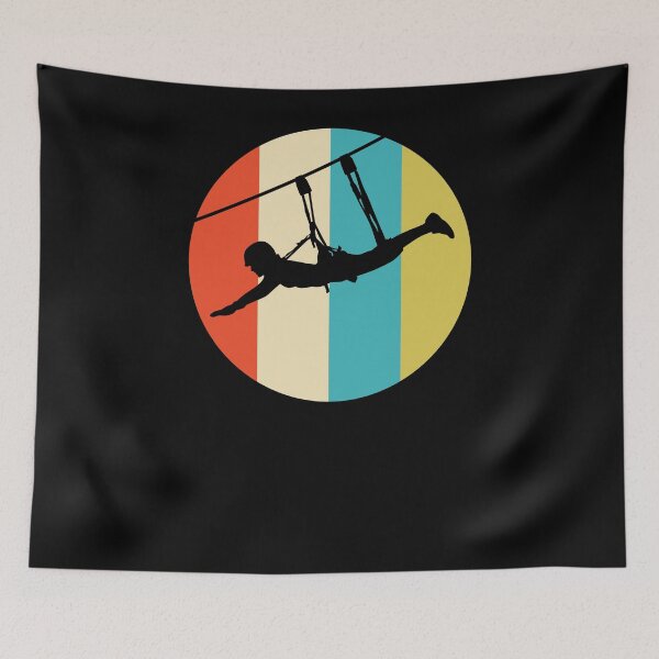 Item preview, Vintage Zipline Graphic Design for Ziplining Enthusiasts designed and sold by BouncingSloth.