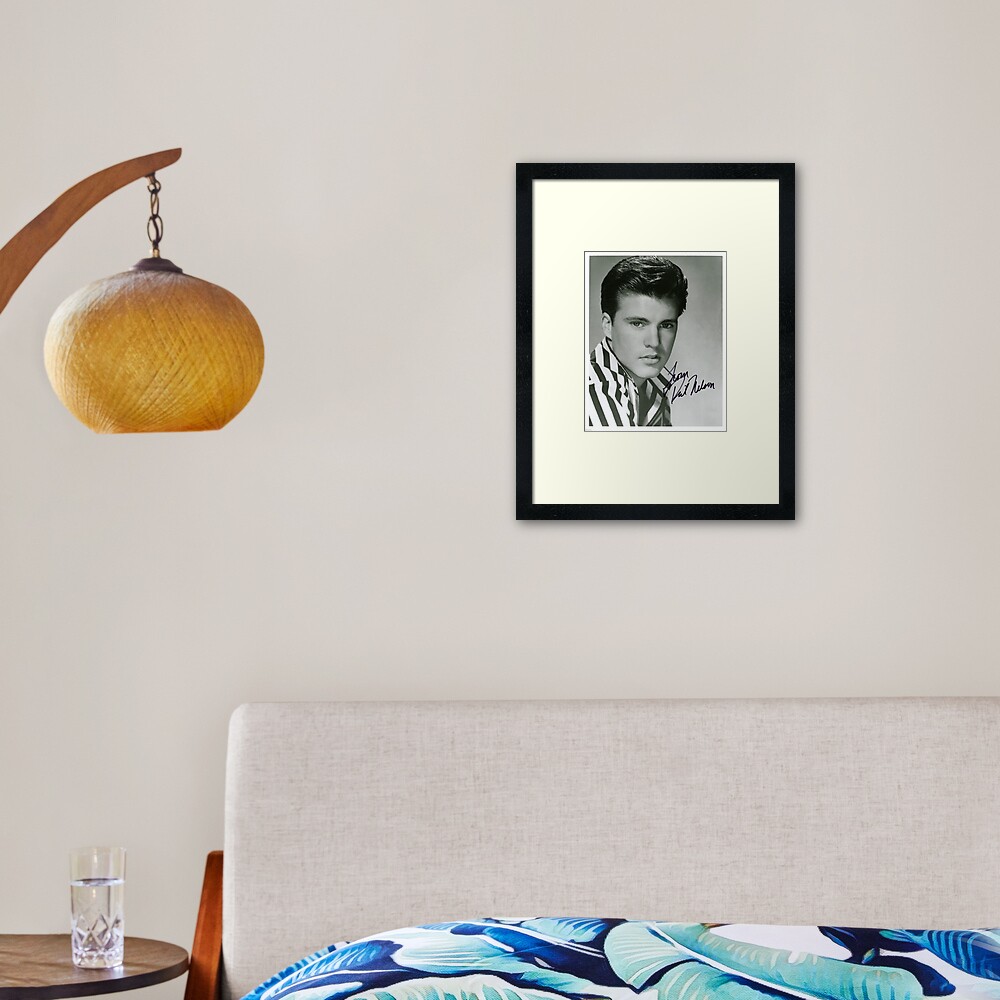 Ricky Nelson Autograph Framed Art Print