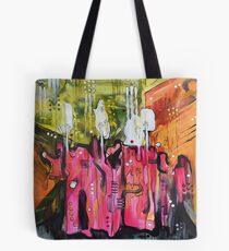 Pink Sari Gang Tote Bag