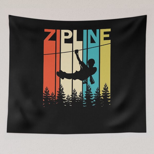 Item preview, Vintage Zipline Trees Graphic Design for Ziplining Enthusiasts designed and sold by BouncingSloth.
