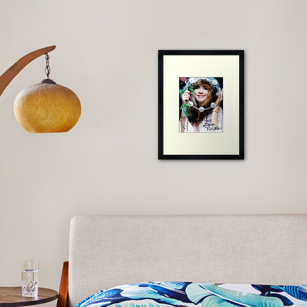 Stevie Nicks Autograph Framed Art Print