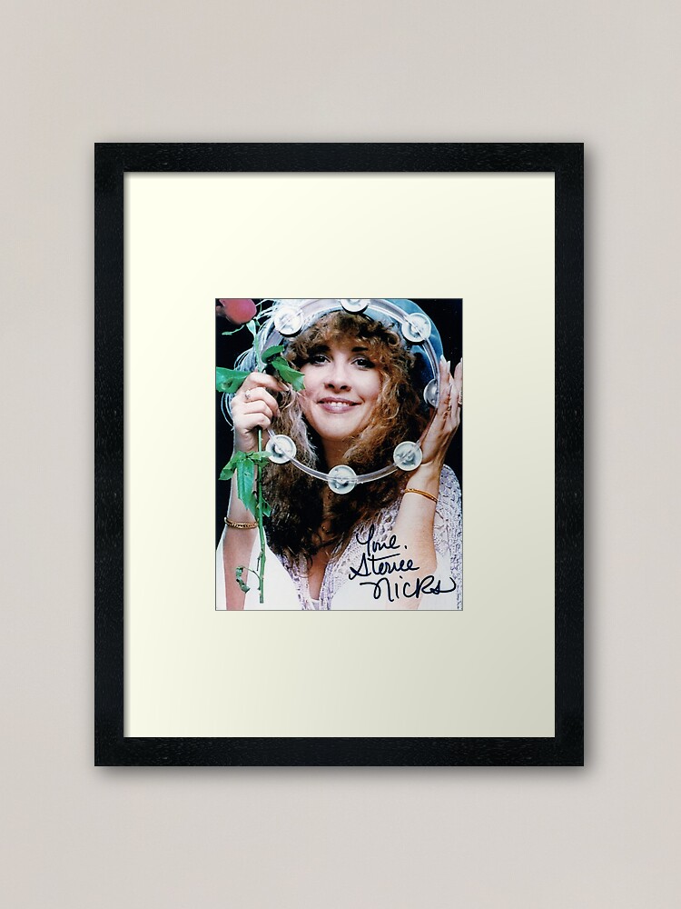 Alternate view of Stevie Nicks Autograph Framed Art Print