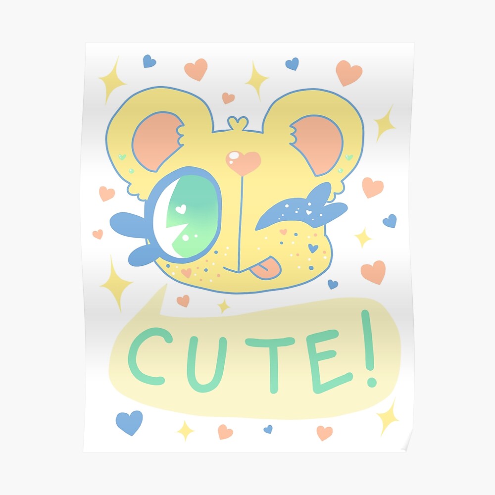 "Cute!" Poster by beebabear Redbubble