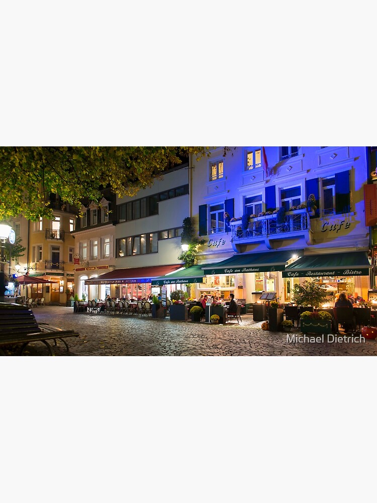 "Night scene, Baden Baden, Germany" Photographic Print for Sale by