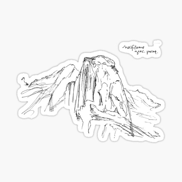 glacier point view Sticker