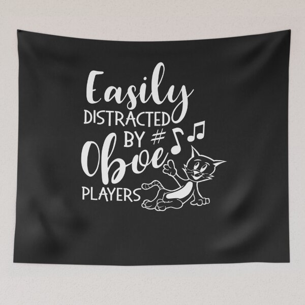 Item preview, Easily Distracted by Oboe Players Cat Orchestra Band 2 designed and sold by hadleydesigns.