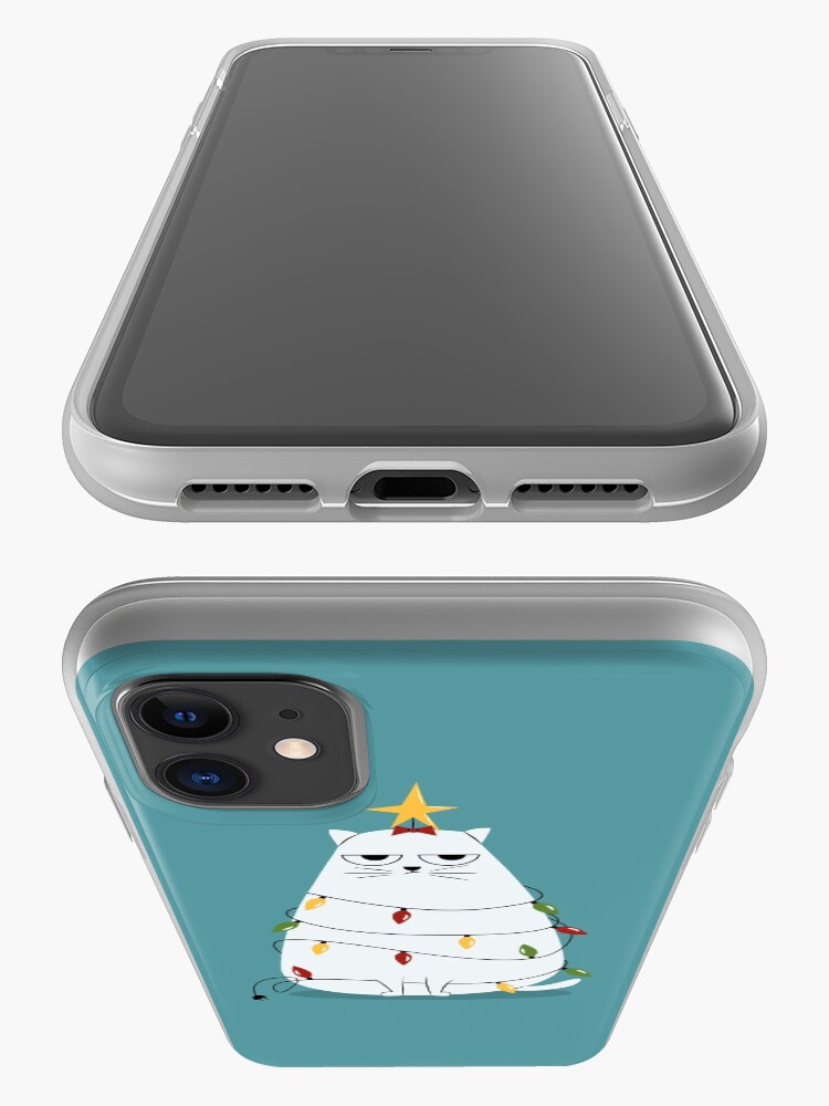 Alternate view of Grumpy Christmas Cat iPhone Case & Cover