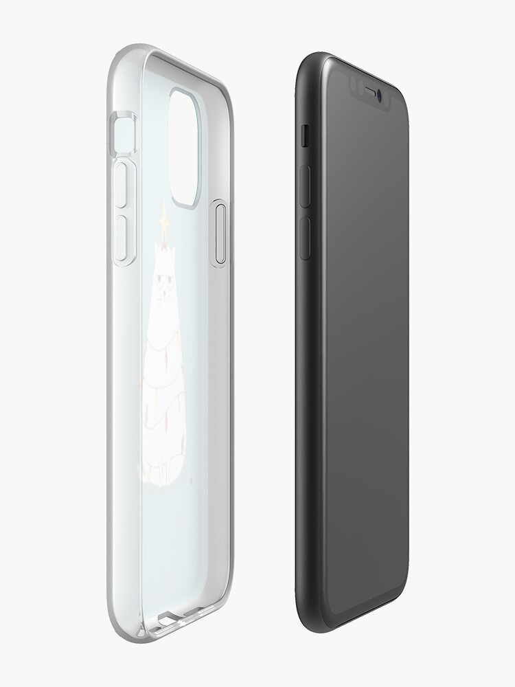 Alternate view of Grumpy Christmas Cat iPhone Case & Cover
