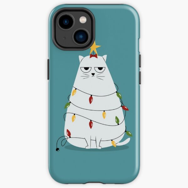 Grumpy Christmas Cat iPhone Tough Case