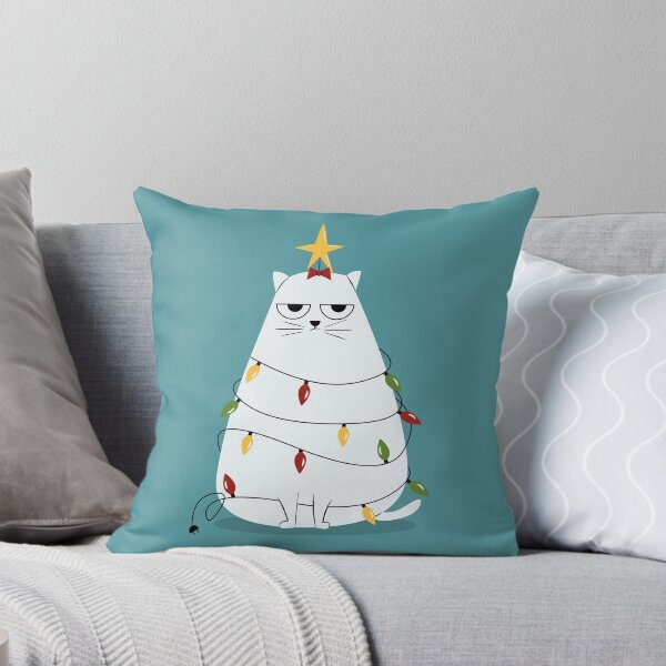 Item preview, Mürrische Weihnachtskatze designed and sold by cartoonbeing.