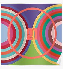 21-COLORS- 20TH ANNIVERSARY OF PANTONE COLOR OF THE YEAR ALL 21 COLORS INCLUDING LIVING CORAL Poster