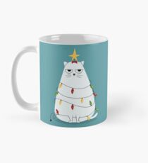 Grumpy Christmas Cat Mug