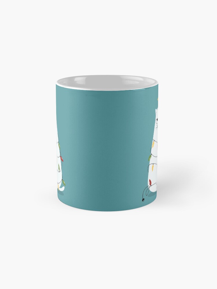 Alternate view of Grumpy Christmas Cat Mug