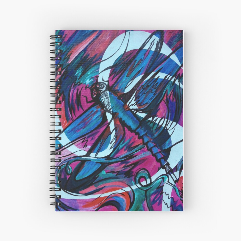 Dragonfly Dance Spiral Notebook