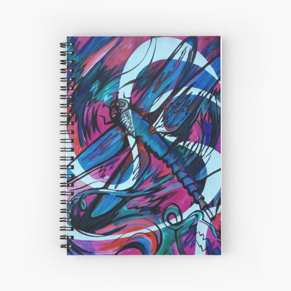 Dragonfly Dance Spiral Notebook