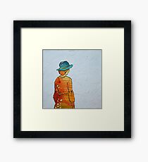 Blue Hat Framed Print