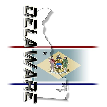 Artwork thumbnail, Delaware - Vertical by Bartrand Design Studio