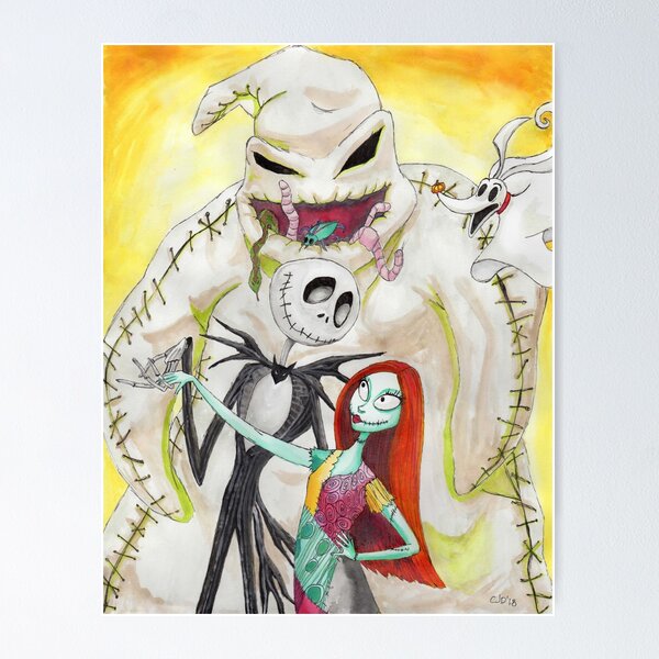 Tim Burton Nightmare Before Christmas Poster