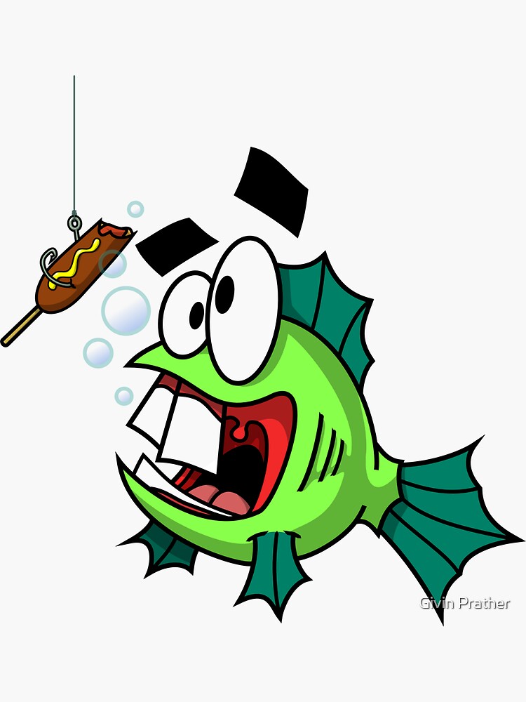 "Dork Fish" Sticker by gmanmonkey Redbubble