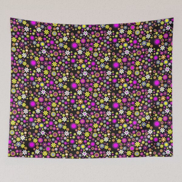 Item preview, Abstract colorful flowers designed and sold by dechap.