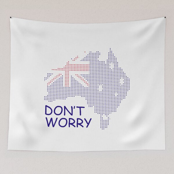 Item preview, Don't Worry -- Australian Continent designed and sold by bennikaufmann.