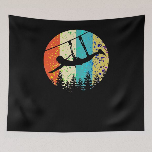 Item preview, Zipline Graphic Design for Ziplining Enthusiasts designed and sold by BouncingSloth.