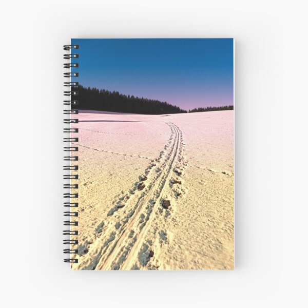 Cross country skiing | winter wonderland | landscape photography Spiral Notebook