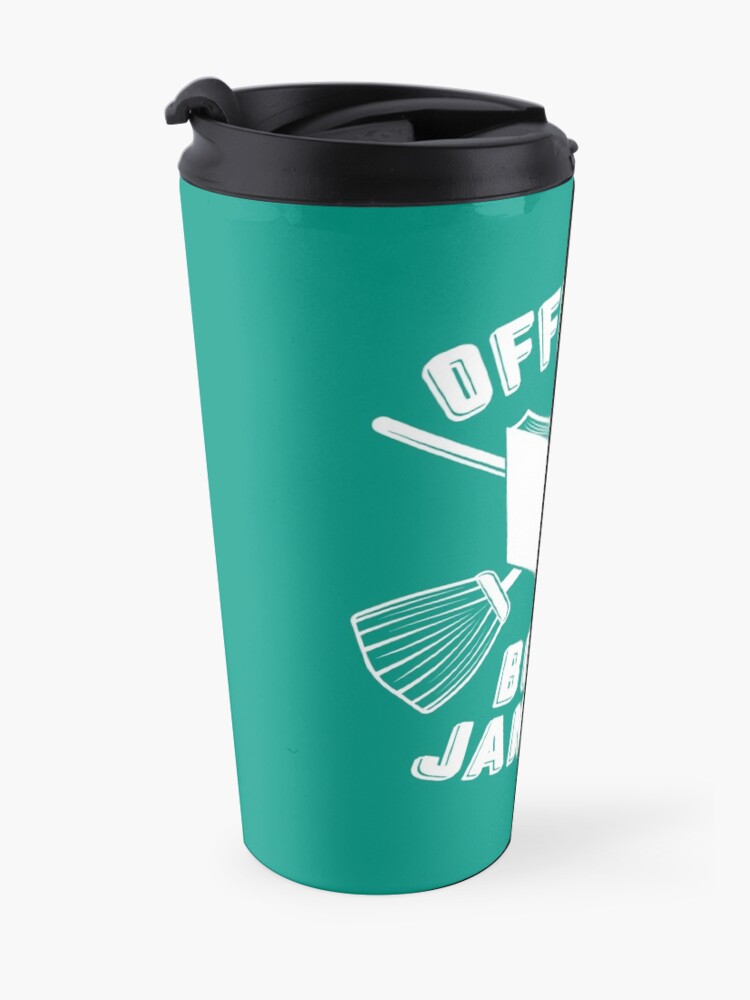 Alternate view of Book Janitor (white) Travel Mug