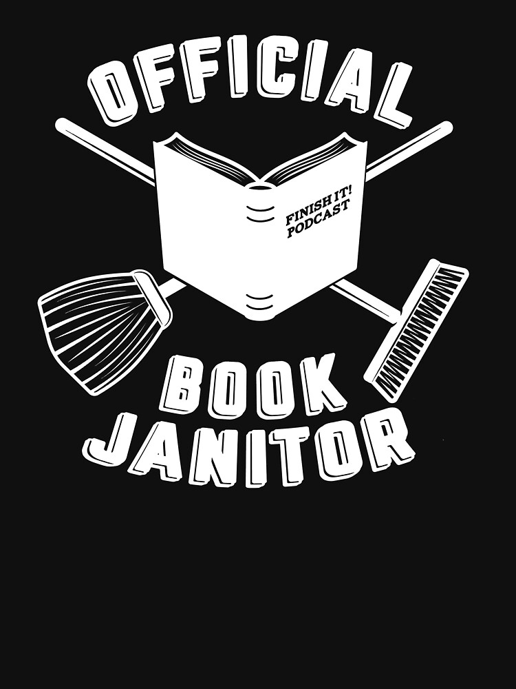 Book Janitor (white) by FinishItPod
