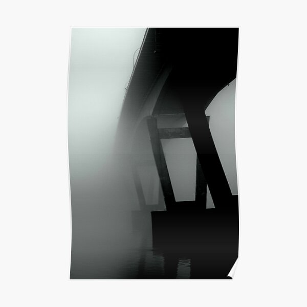Mission Bridge in the Fog Poster