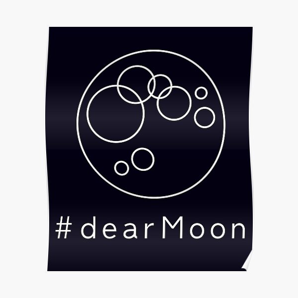 "dearmoon shirt dear moon logo" Poster for Sale by xDeluxe Redbubble