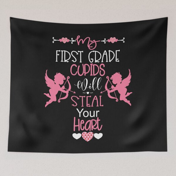 Item preview, Valentine Teacher First Grade Cupids Steal Hearts designed and sold by Sapphire Star.