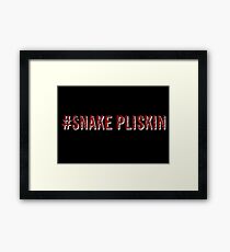 Snake Pliskin - Hashtag Framed Print
