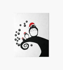 Totoro at Christmas Night Art Board