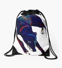 Greyhound Art Watercolour Style Drawstring Bag