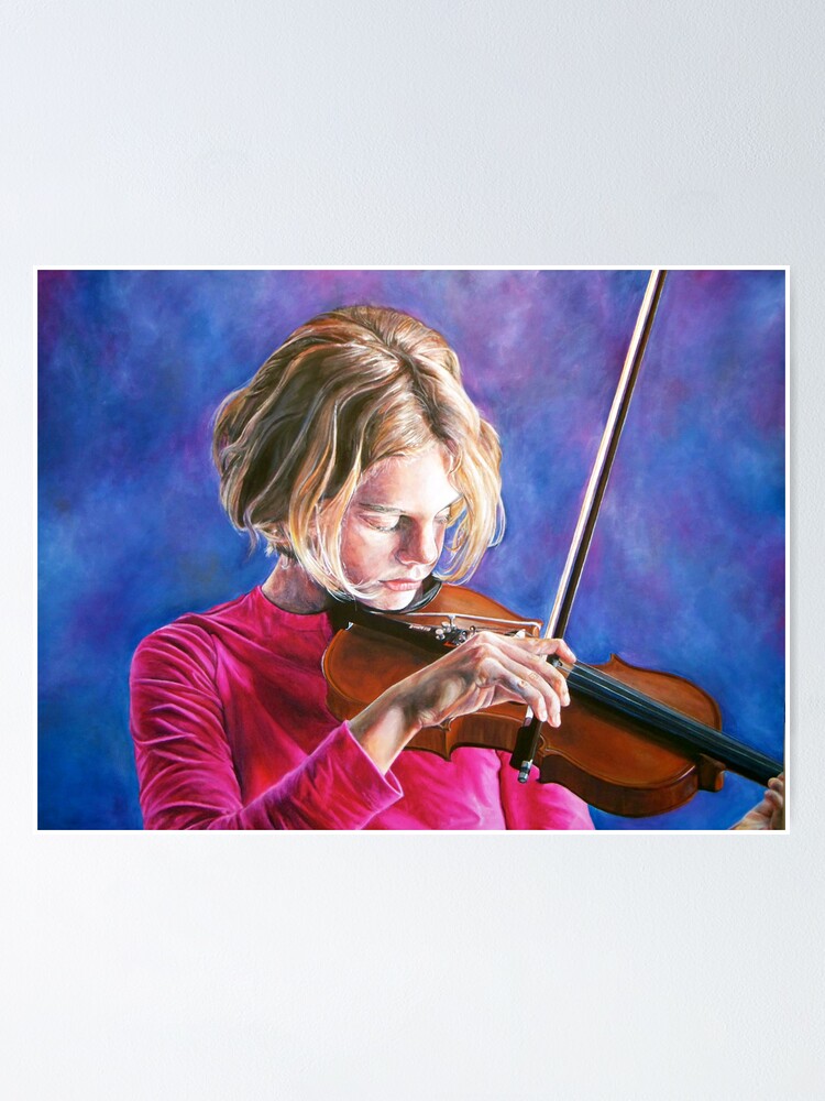 "Violin Girl" Poster for Sale by whiterabbitart Redbubble