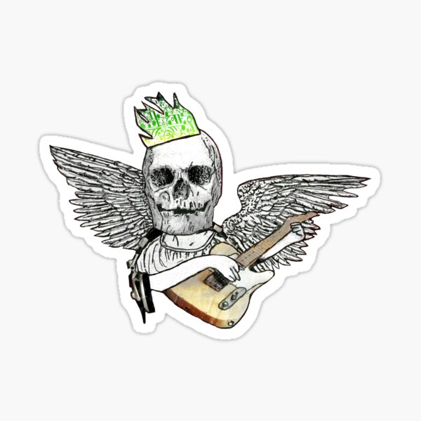 Hail the Skull King of Rock 'n' Roll Sticker