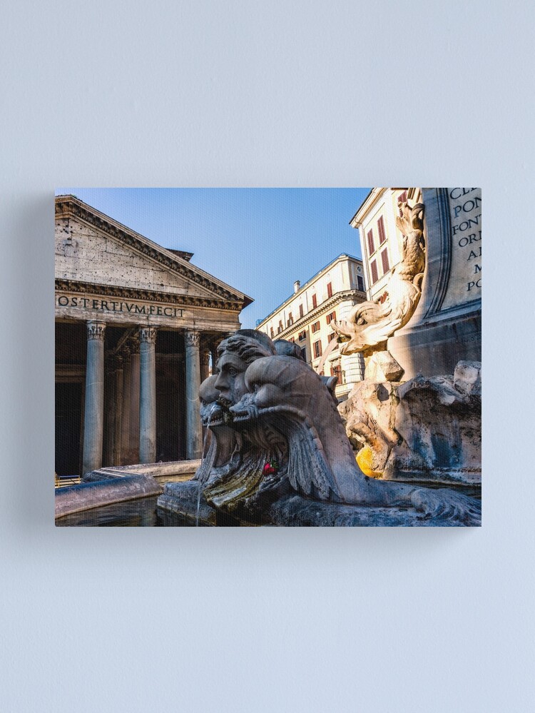 Thumbnail 1 of 3, Canvas Print, Fontana del Pantheon designed and sold by darren-j-mcleod.